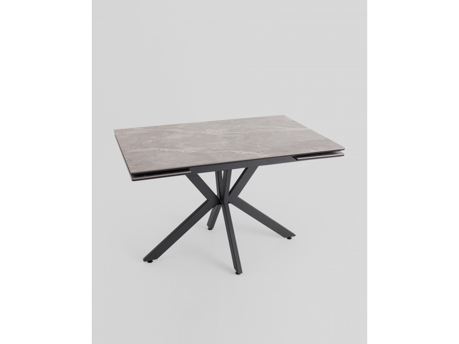 Стол раскладной Marmer 120-180*80*76 керамика антрацит