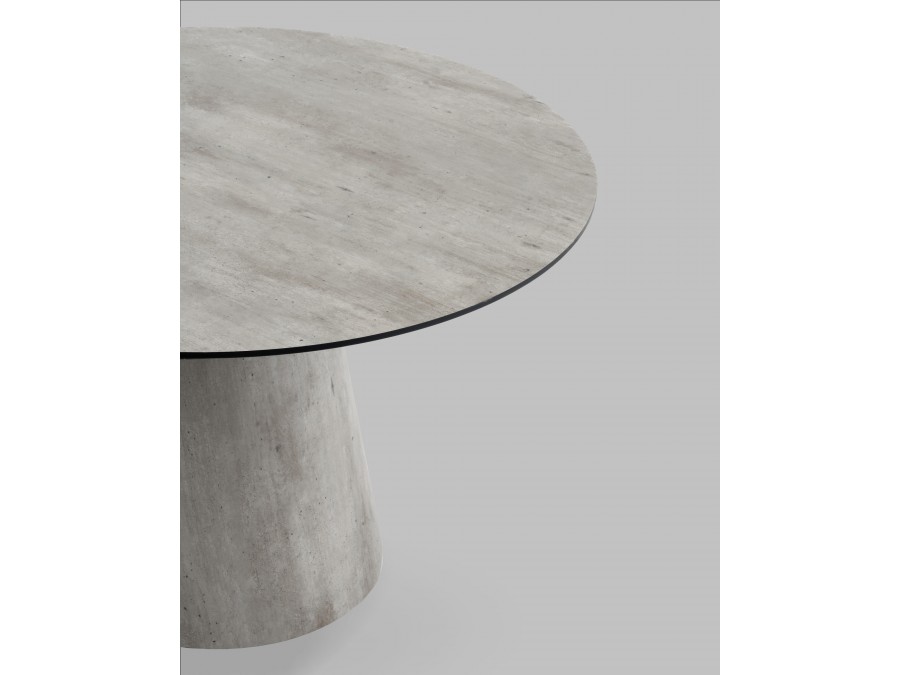 Стол круглый Стивенсон D120 столешница HPL метрополитан