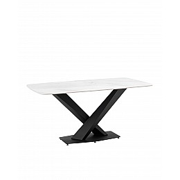 Стол обеденный Belle 160х90 белый мрамор