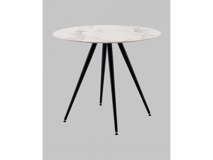 Стол Ники круглый столешница керамика Ice Jade 900