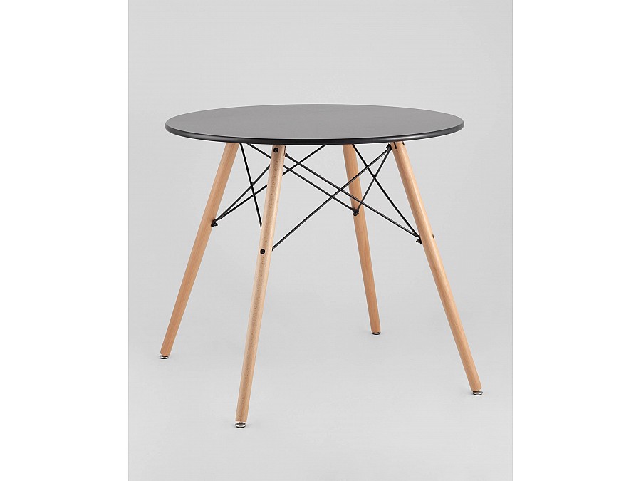 Стол круглый EAMES DSW NEW D=80 черный