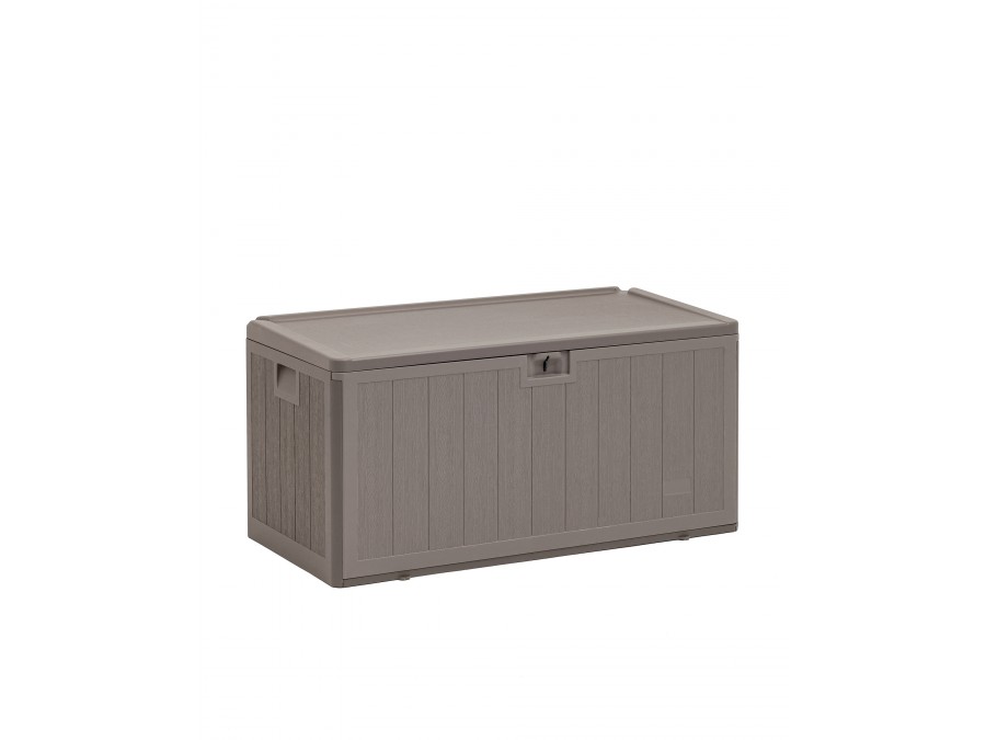 Стол-сундук пластик серый 110*55 см 276л