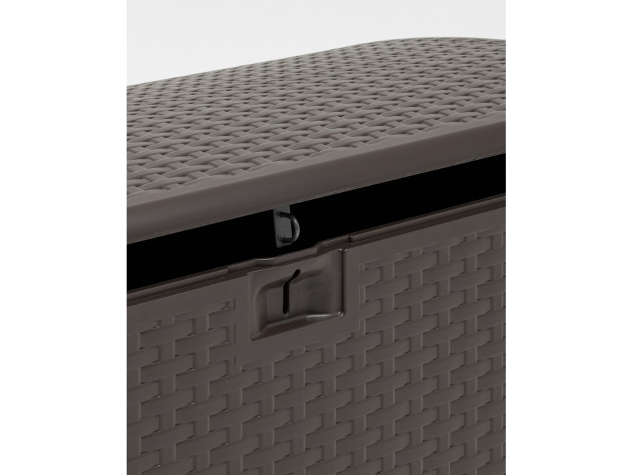 Стол-сундук пластик коричневый 122*60 см 375л