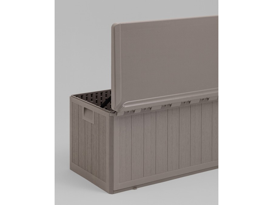 Стол-сундук пластик серый 110*55 см 276л