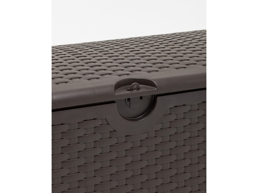 Стол-сундук пластик коричневый 110*56 см 276л