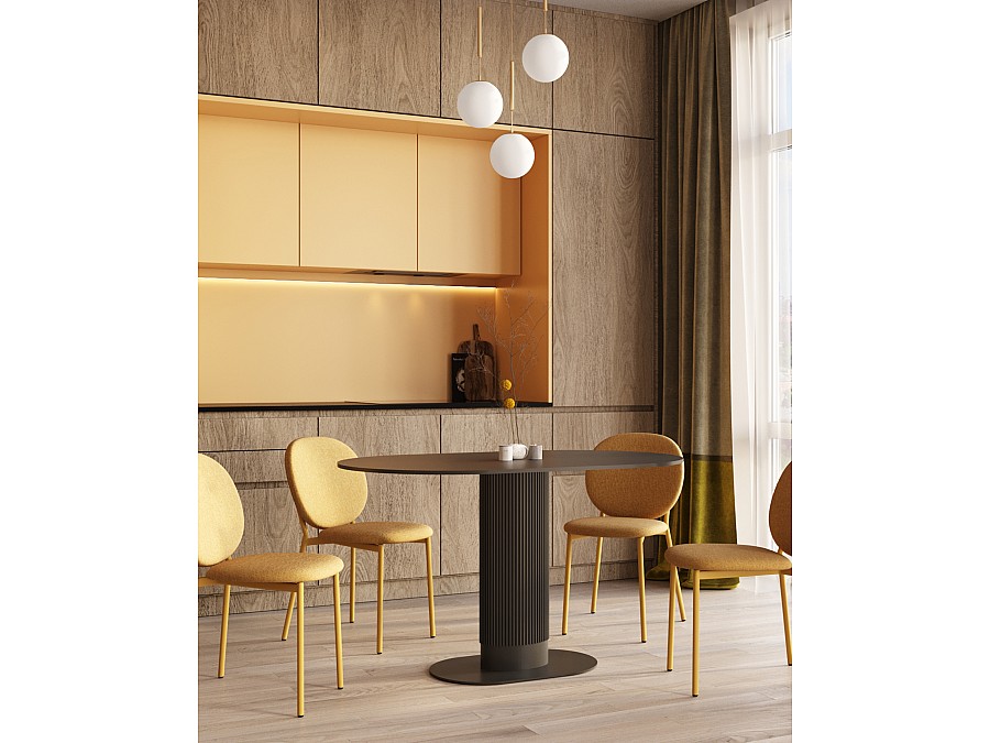 Стол обеденный Mystery 130*80 черный