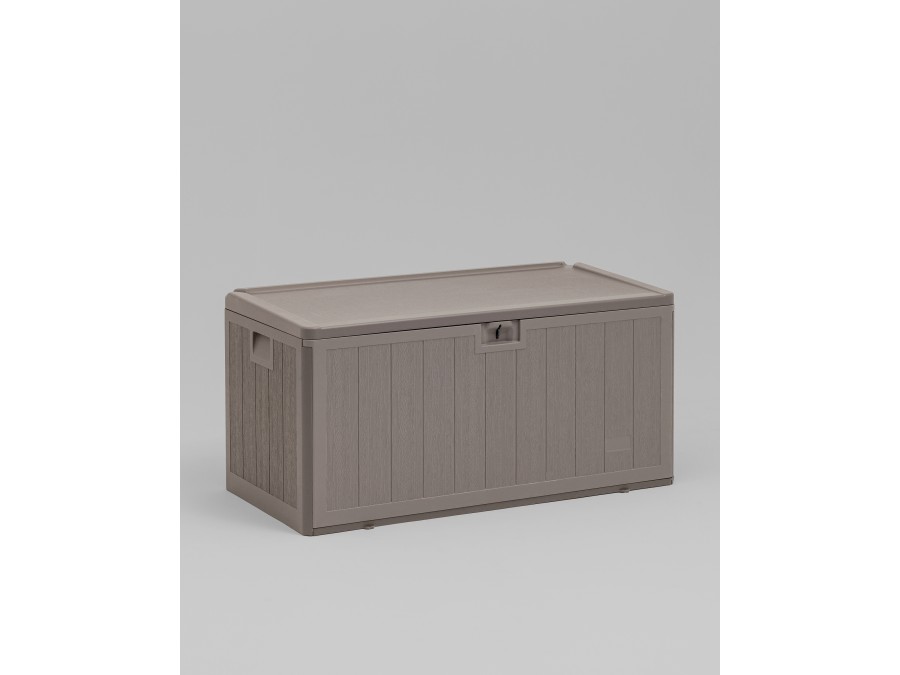 Стол-сундук пластик серый 110*55 см 276л