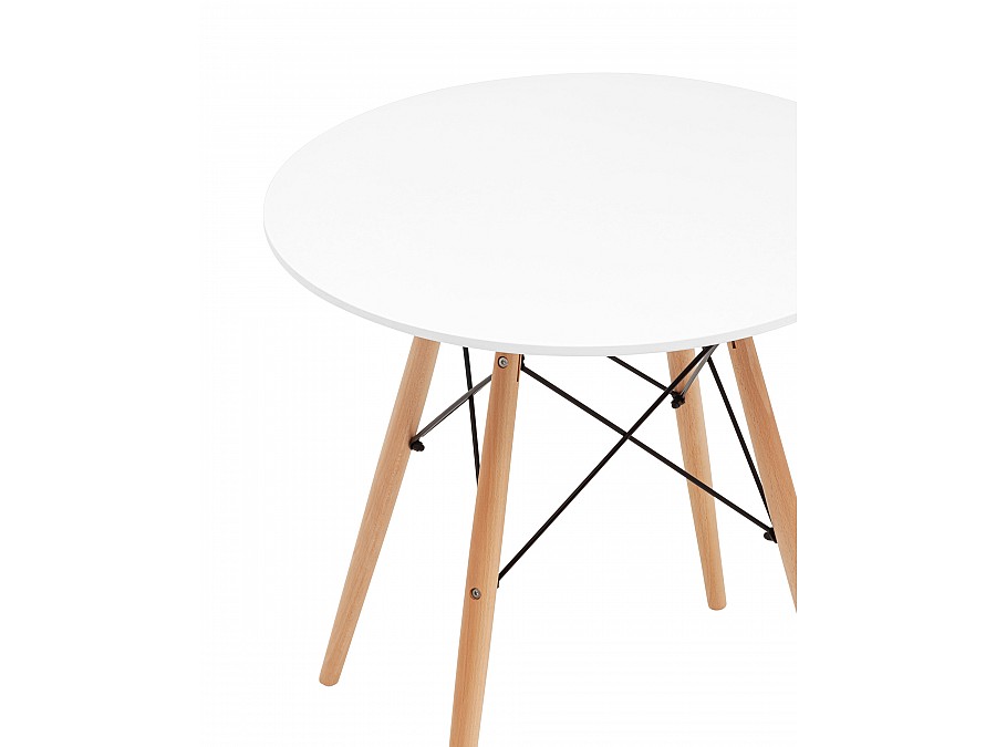 Стол круглый Eames DSW NEW D70 белый