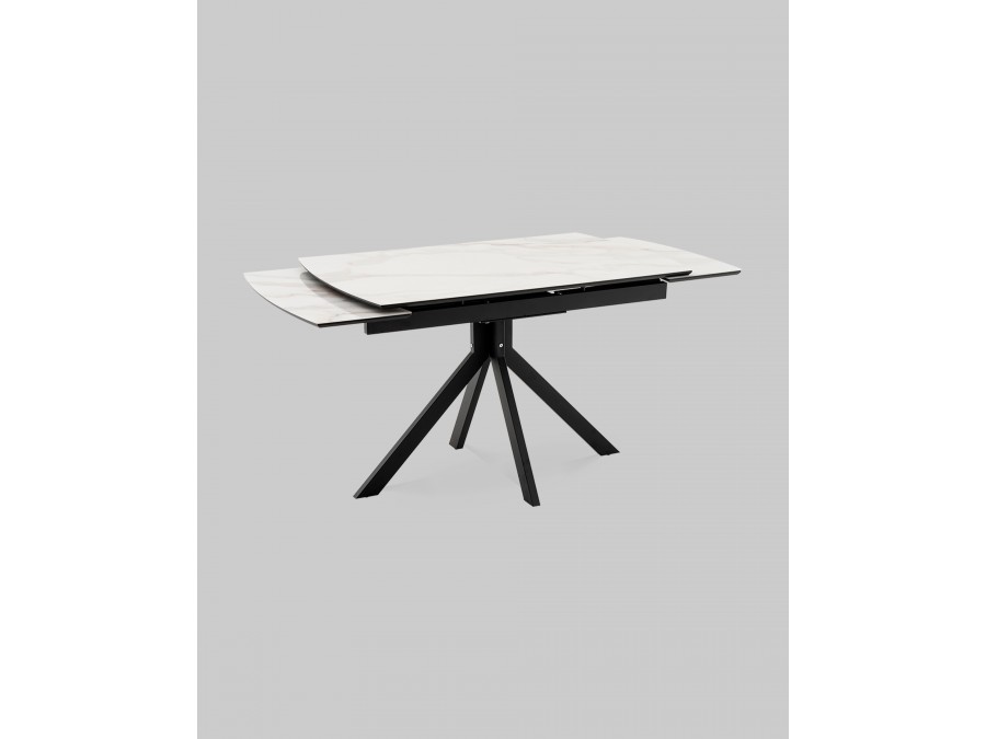 Стол Галац 120*80 см столешница стекло белое