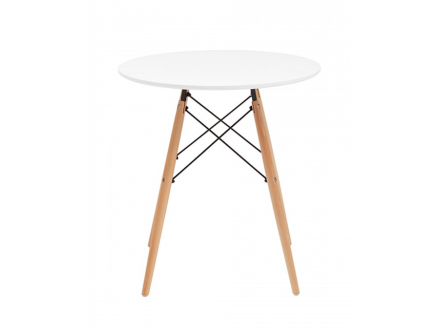 Стол круглый Eames DSW NEW D70 белый