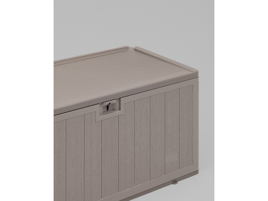 Стол-сундук пластик серый 110*55 см 276л