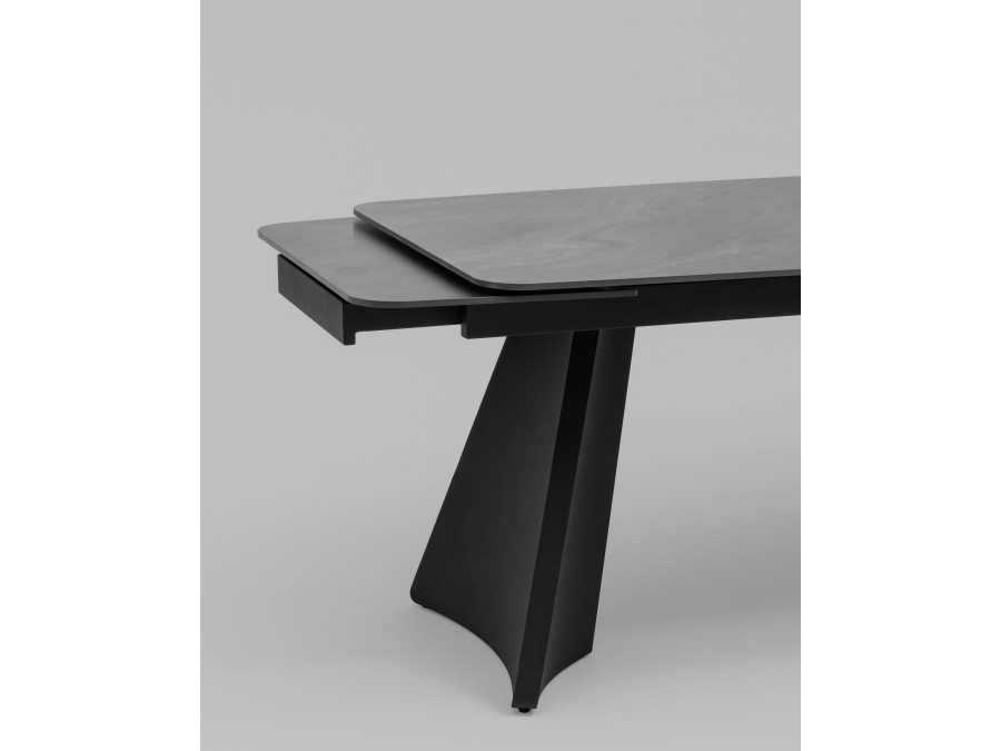 Стол обеденный Eliora 160-240х90 см графит сланец керамика