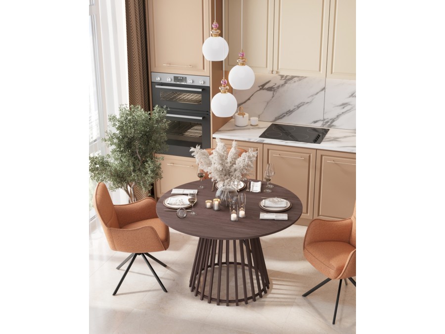 Стол обеденный Daphne 120*75 см орех