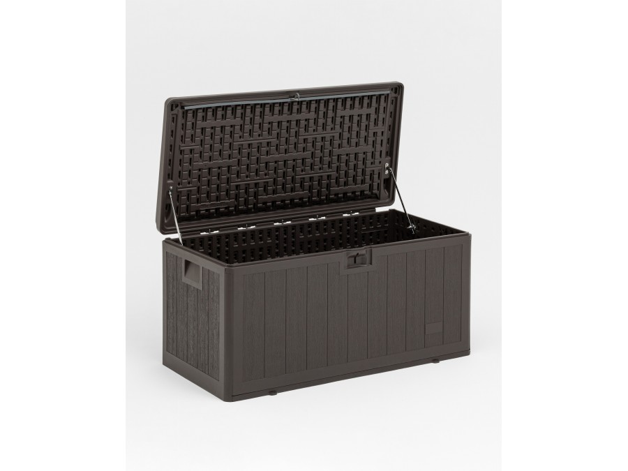 Стол-сундук пластик коричневый 101*51 см 189л