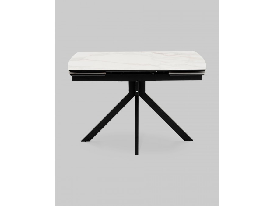 Стол Галац 120*80 см столешница стекло белое