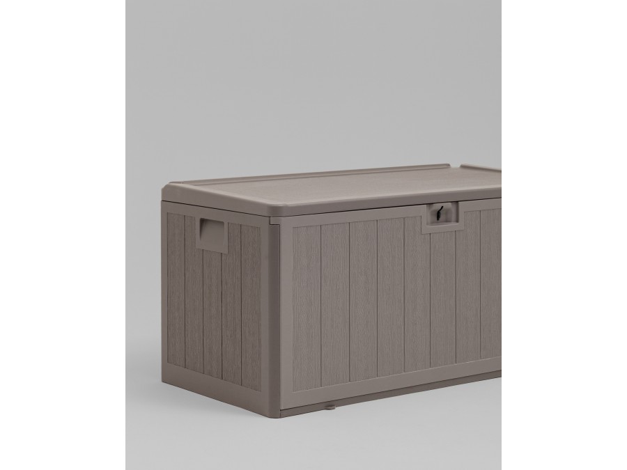 Стол-сундук пластик серый 110*55 см 276л