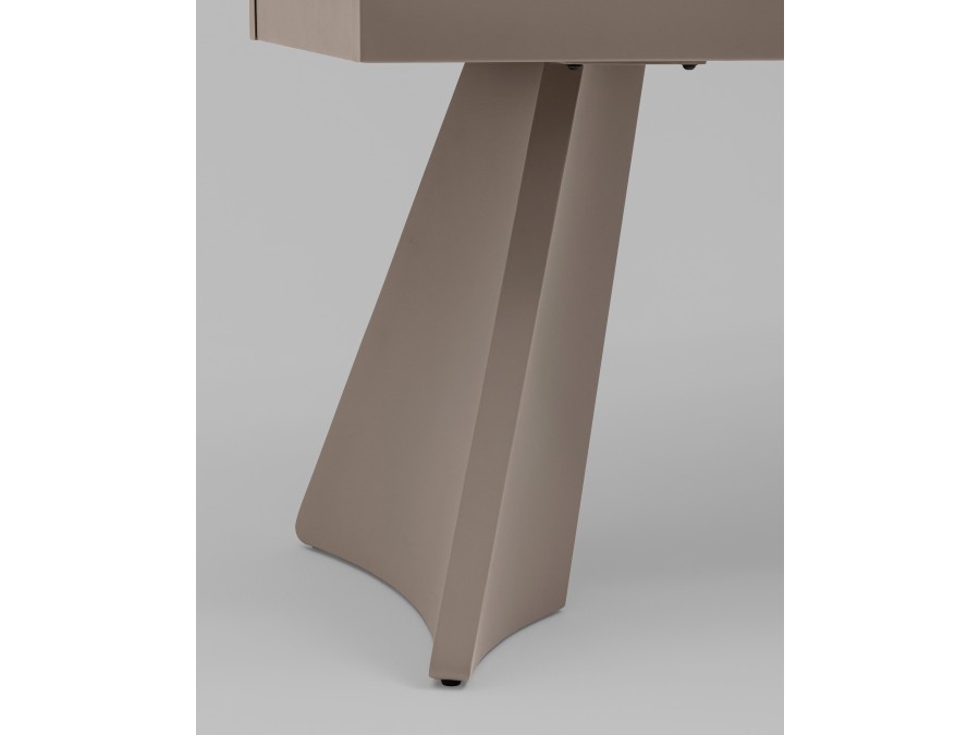 Стол обеденный Eliora 180-260х90 см серый травертин керамика