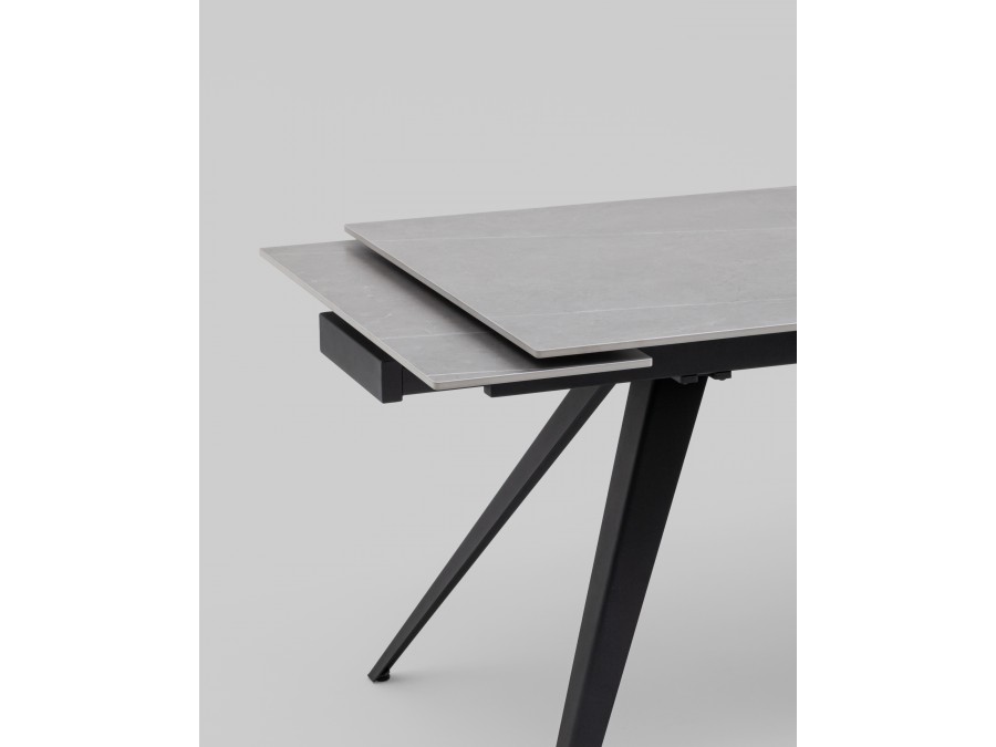 Стол раздвижной Лоуренс 120-180х80х76 см Armani Grey керамика
