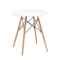 Стол круглый Eames DSW NEW D70 белый