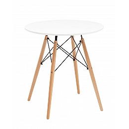 Стол круглый Eames DSW NEW D70 белый