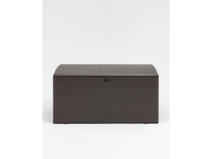 Стол-сундук пластик коричневый 122*60 см 375л