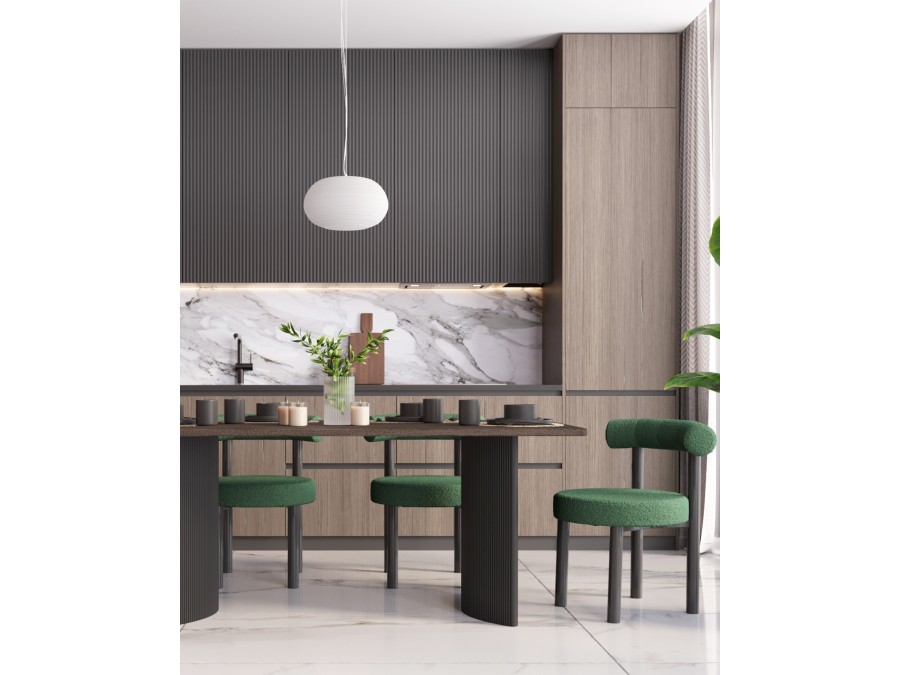 Стол обеденный Celestia 180*90*75 см темное дерево