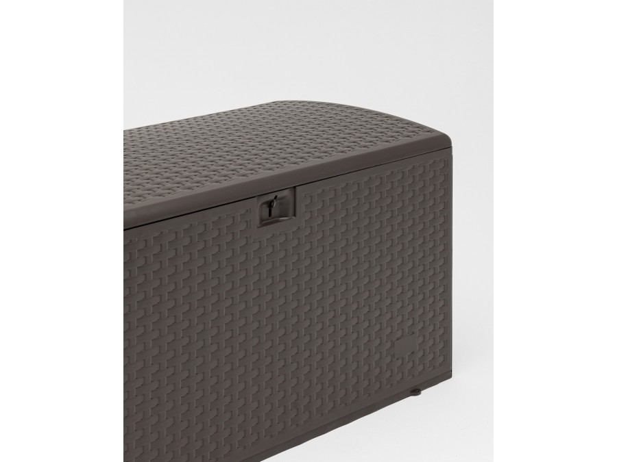 Стол-сундук пластик коричневый 122*60 см 375л