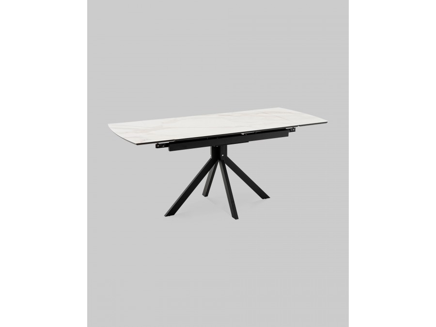 Стол Галац 120*80 см столешница стекло белое