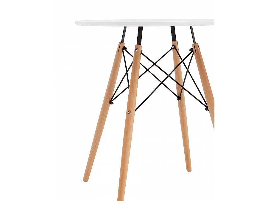 Стол круглый Eames DSW NEW D70 белый