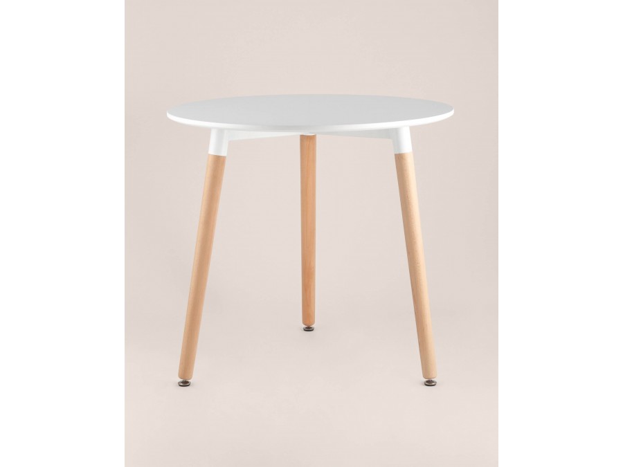 Стол круглый EAMES DST NEW D80 белый