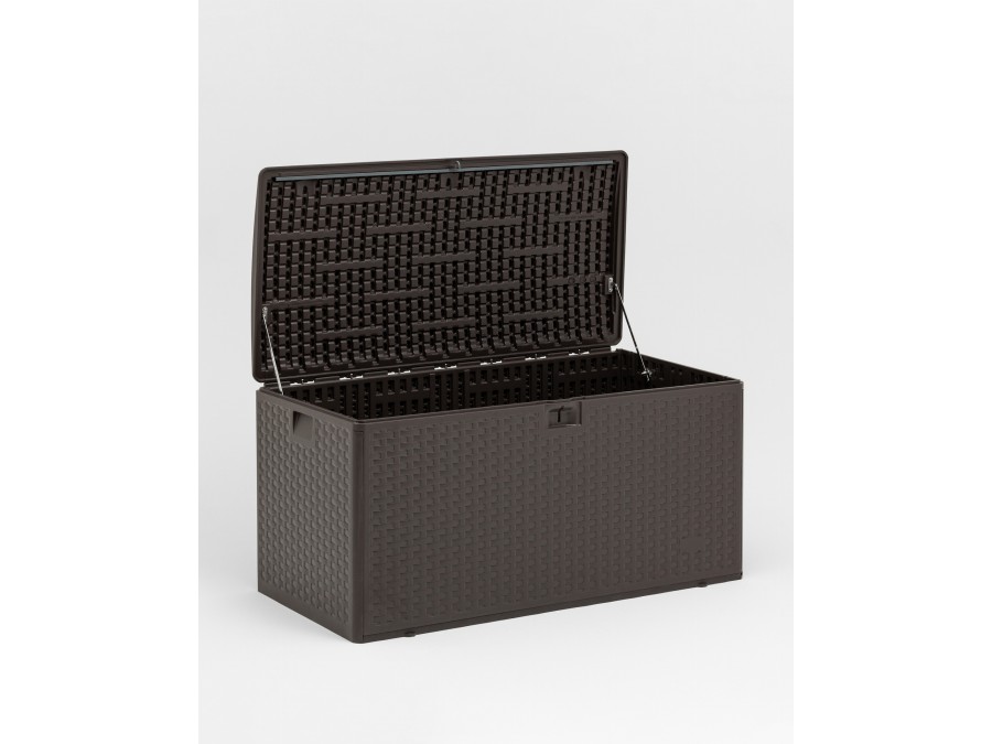 Стол-сундук пластик коричневый 122*60 см 375л