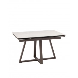 Стол Керас 120-180/80/75, столешница керамика Carmen light grey