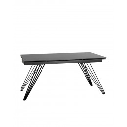 Стол обеденный Пандора раскладной 160-240*90 керамика темная