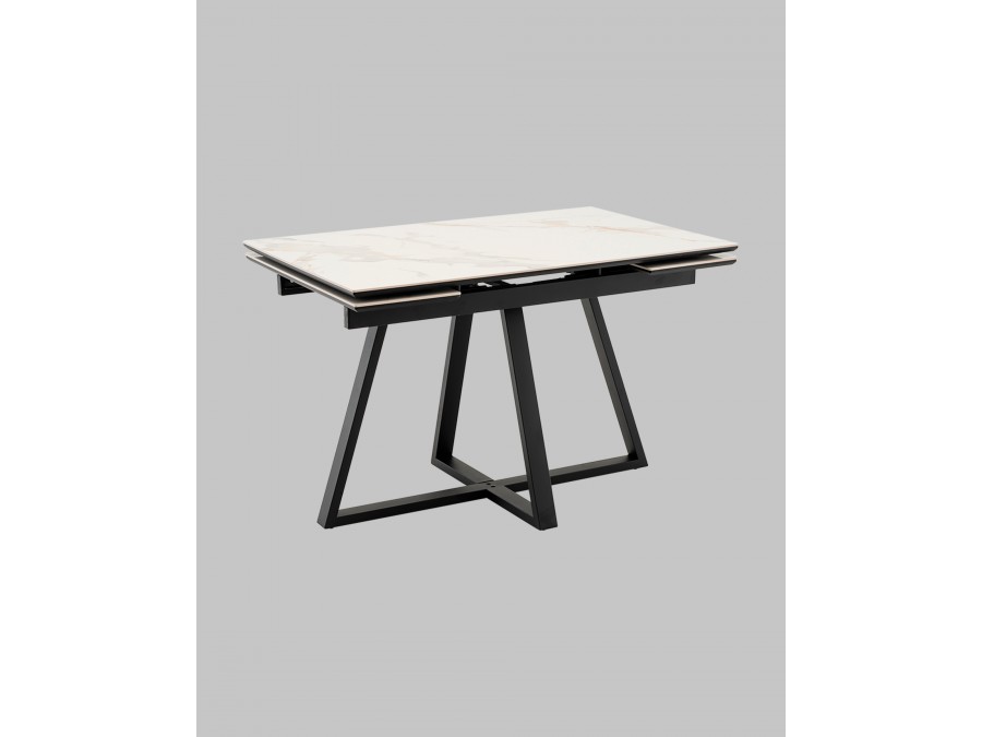 Стол Кассика 120*80 см столешница керамика белый