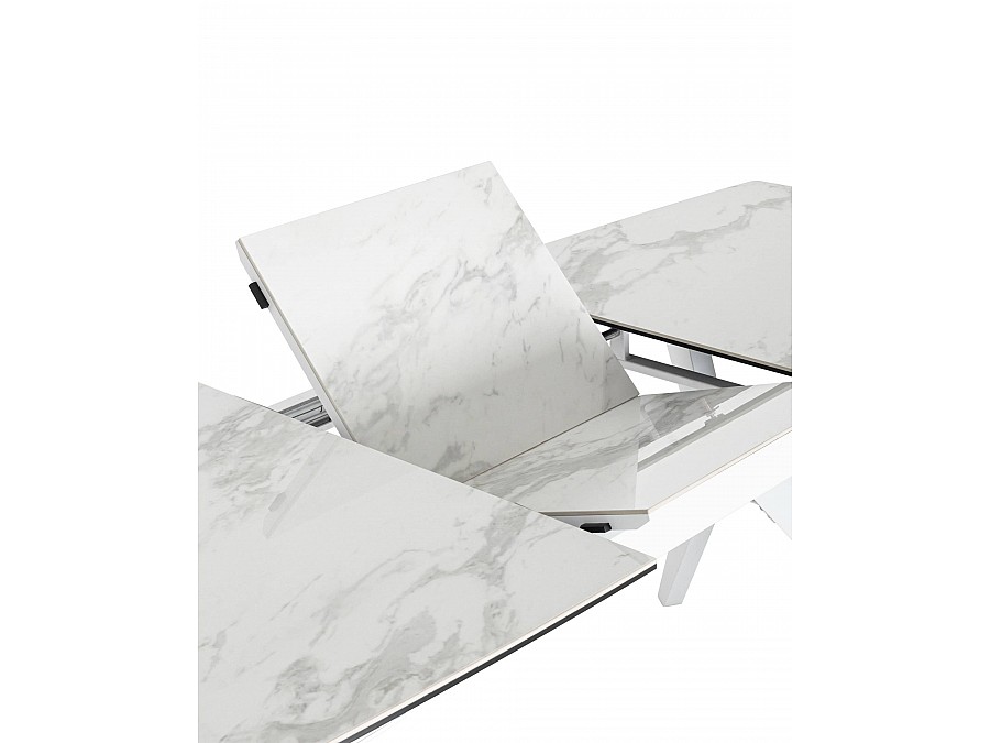 Стол обеденный Аркада раскладной 160-210*90 керамика светлая