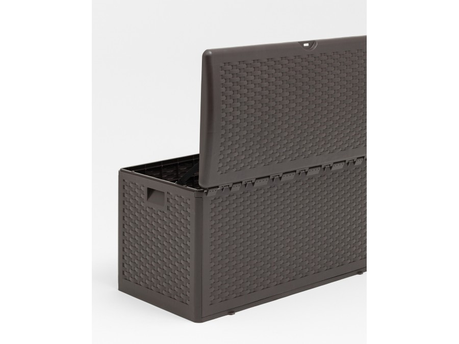 Стол-сундук пластик коричневый 110*56 см 276л