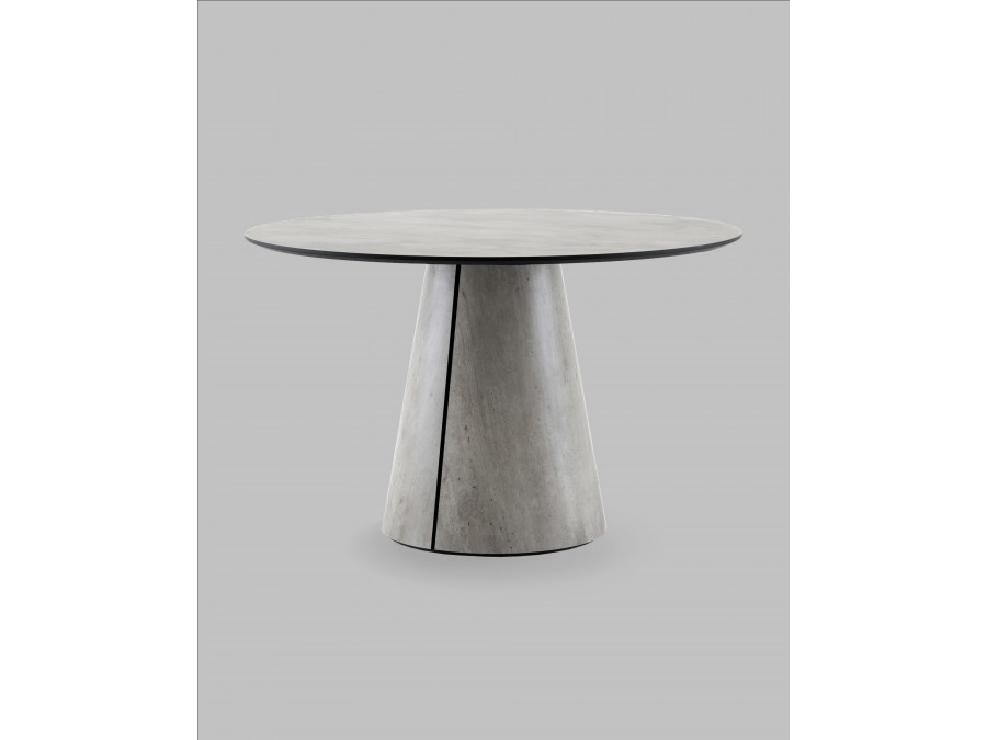 Стол круглый Стивенсон D120 столешница HPL метрополитан