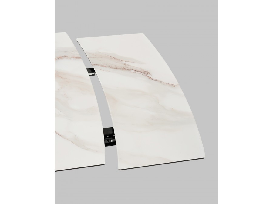 Стол Галац 120*80 см столешница стекло белое