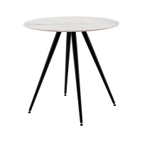 Стол Ники круглый столешница керамика Ice Jade 800