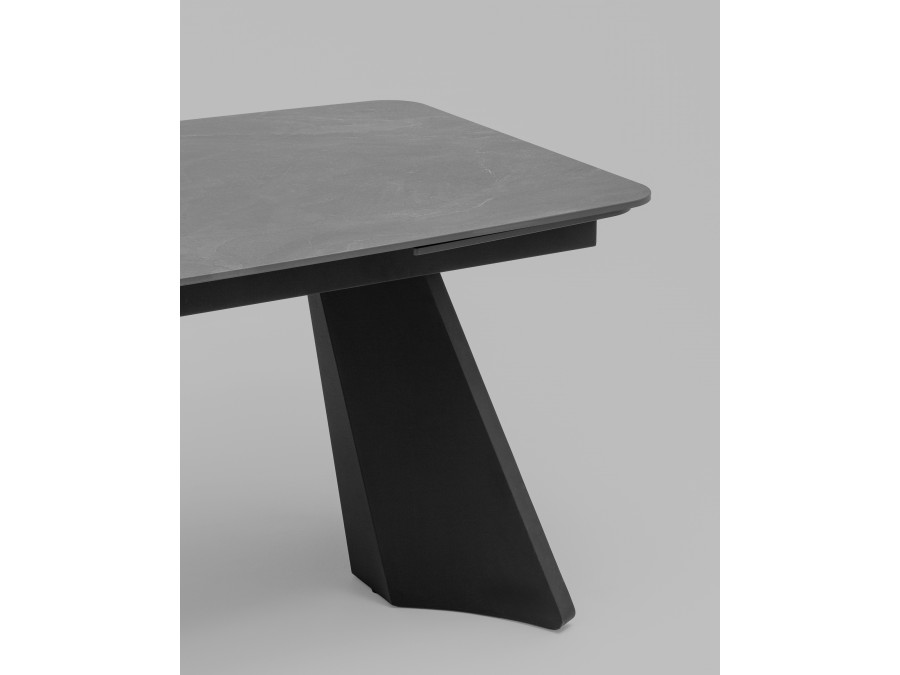 Стол обеденный Eliora 160-240х90 см графит сланец керамика