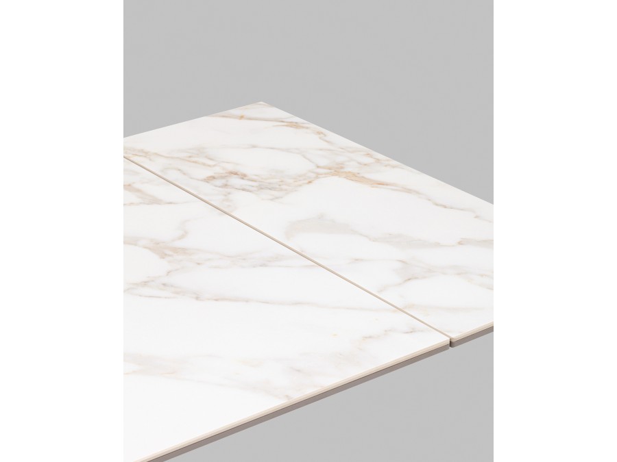 Стол раскладной Marmer 120-180*80*76 керамика капучино