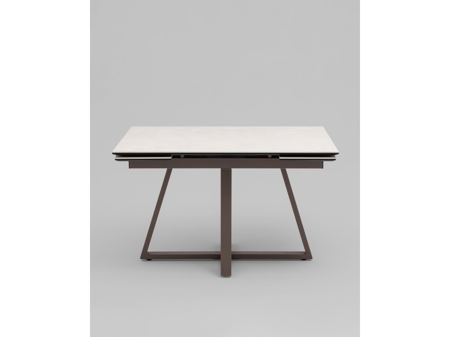 Стол Керас 120-180/80/75, столешница керамика Carmen light grey