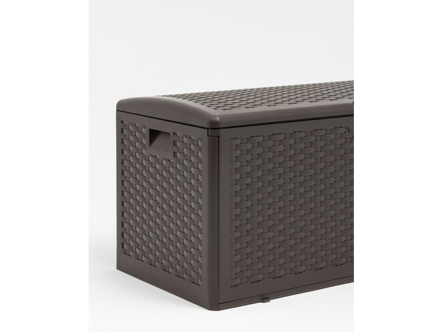 Стол-сундук пластик коричневый 110*56 см 276л