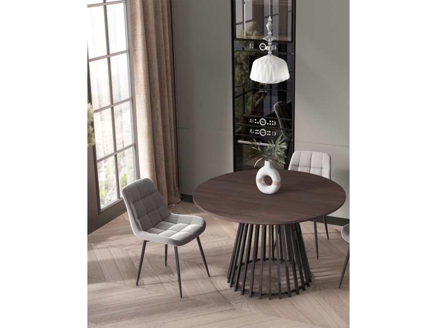 Стол обеденный Daphne 120*75 см темное дерево