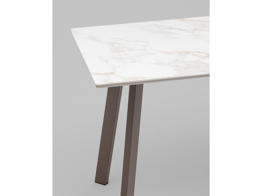 Стол Райли нераскладной 100*70*75 см столешница МДФ керамика Carla Larkin глянец