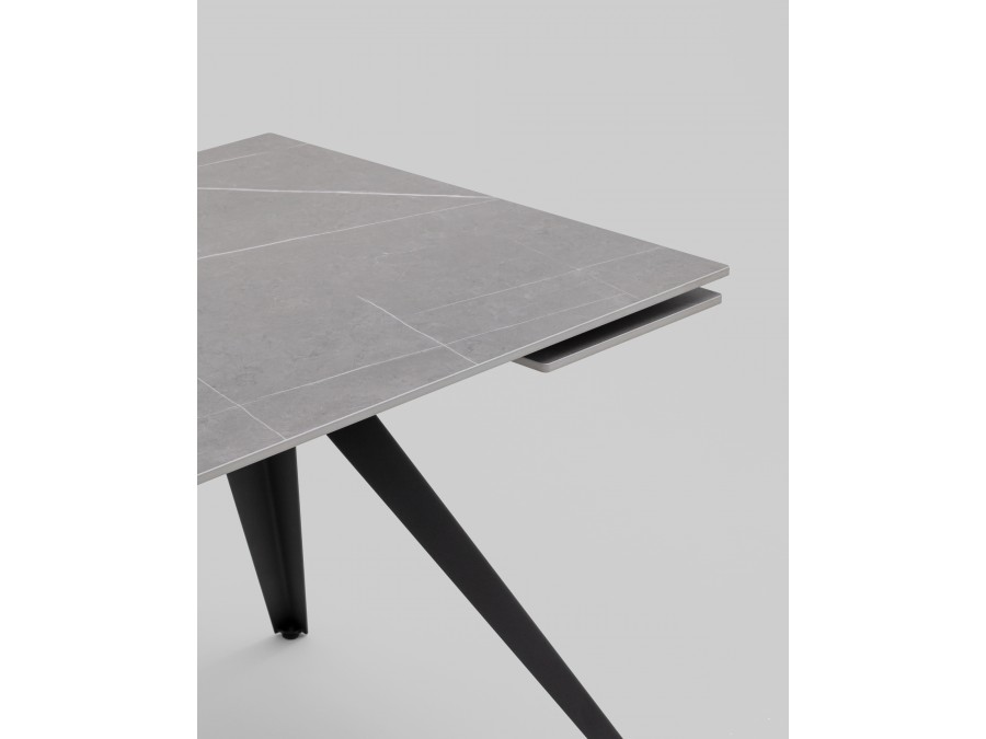Стол раздвижной Лоуренс 120-180х80х76 см Armani Grey керамика