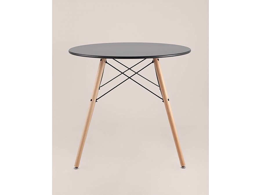 Стол круглый EAMES DSW NEW D=80 черный
