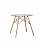 Стол Eames DSW NEW D80 стеклянный