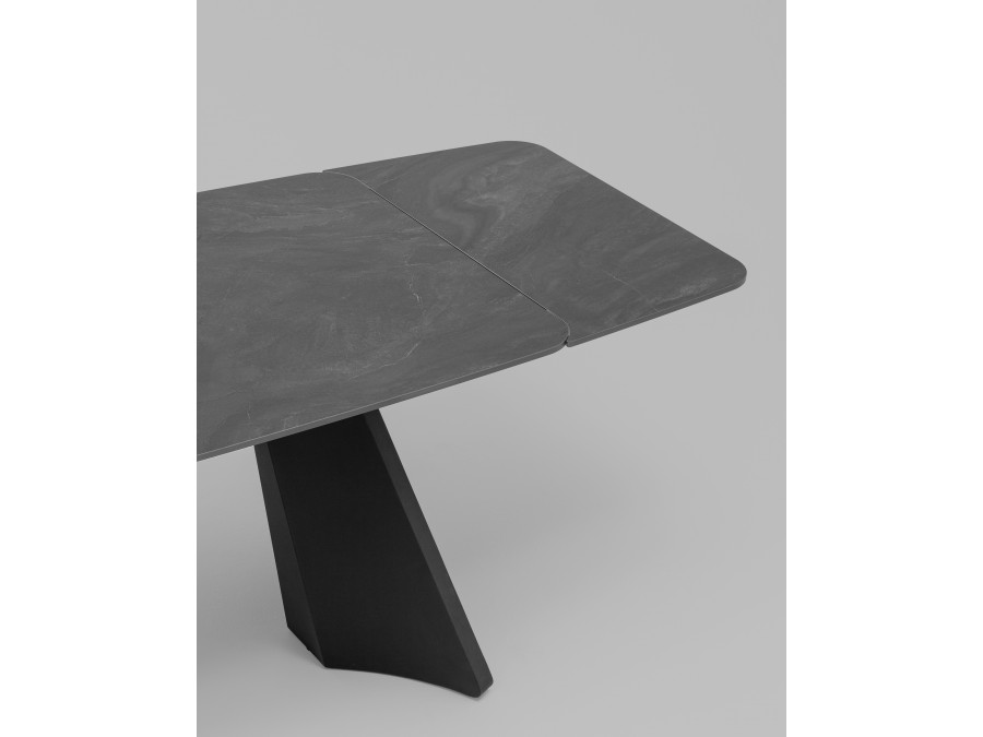 Стол обеденный Eliora 160-240х90 см графит сланец керамика