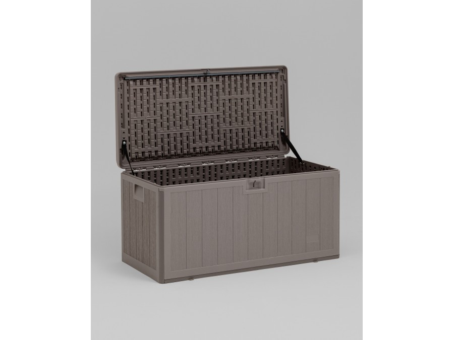 Стол-сундук пластик серый 110*55 см 276л